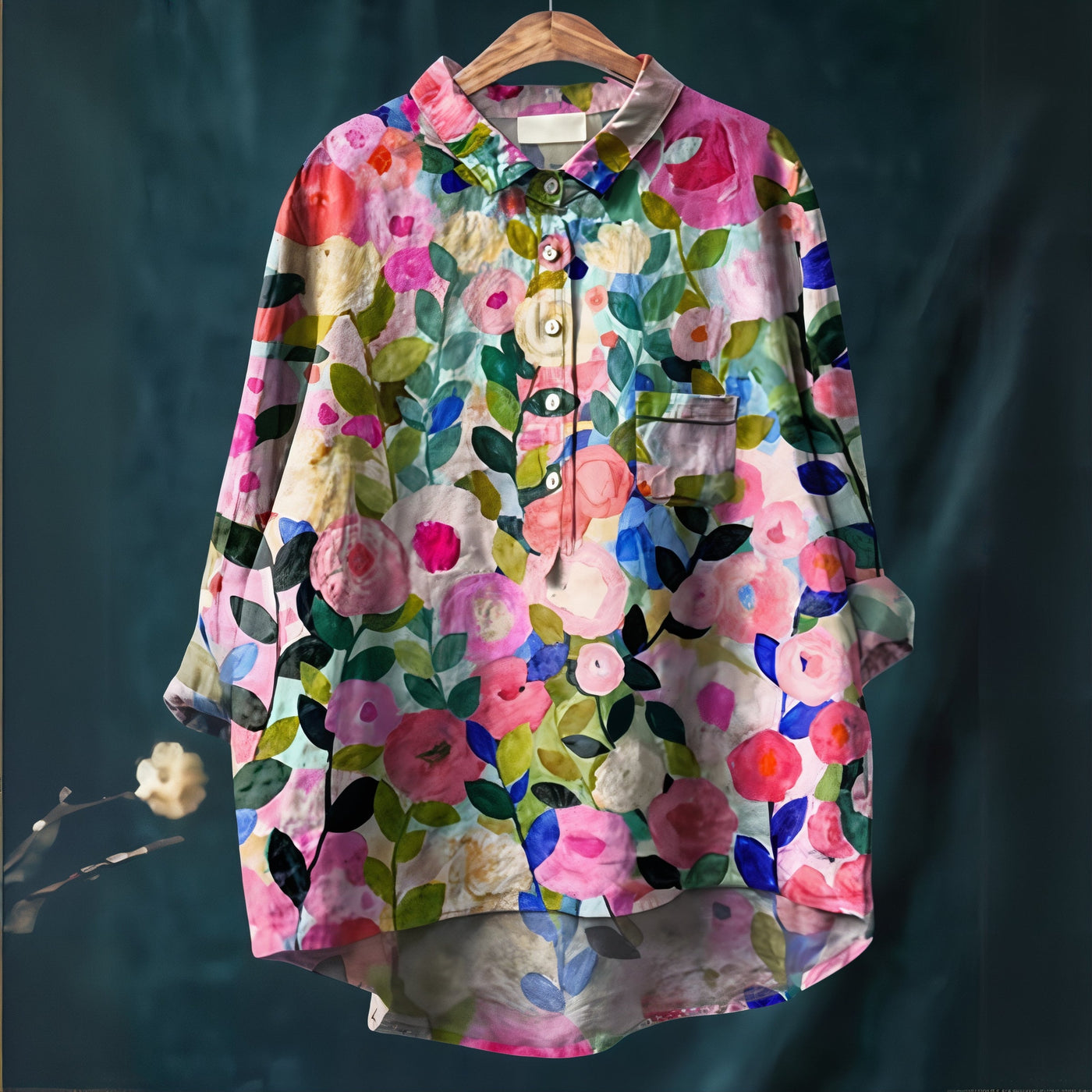 Fiona - Blouse with Romantic Floral Print
