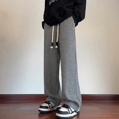 XAVIERA – MODERN HERRINGBONE RELAXED SWEATPANTS