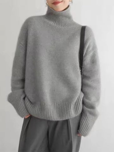 Claire - Timeless Turtleneck Knit Sweater