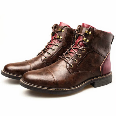 Sophisticated Comfort Leather Oxford Boots