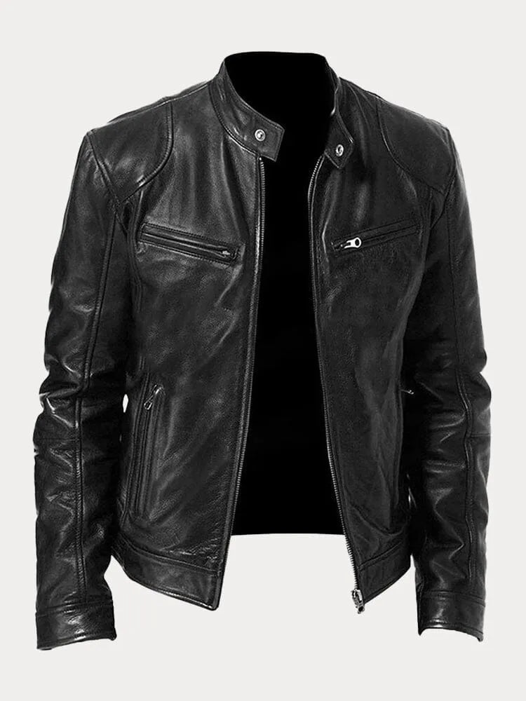 VINA – STYLISH BIKER LEATHER JACKET FOR MEN