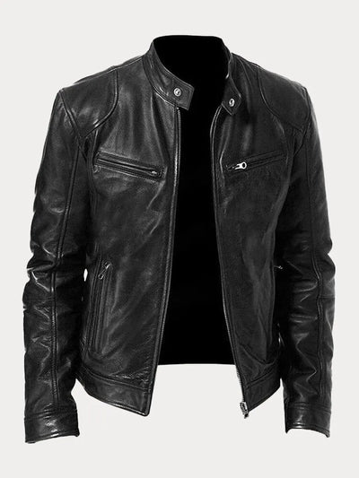 VINA – STYLISH BIKER LEATHER JACKET FOR MEN
