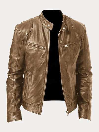 VINA – STYLISH BIKER LEATHER JACKET FOR MEN