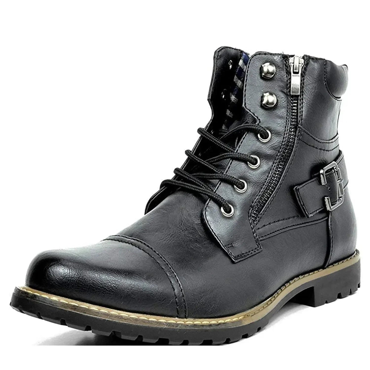 Rugged Elegance Leather Boots