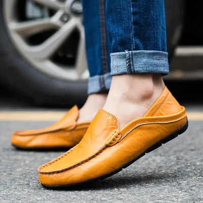 Effortless Elegance Leather Loafers