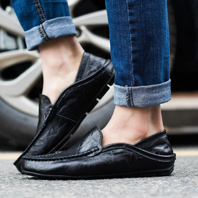 Effortless Elegance Leather Loafers