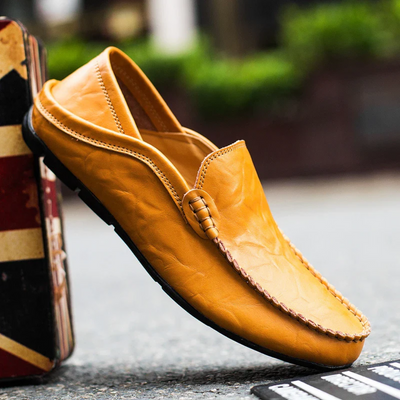 Effortless Elegance Leather Loafers