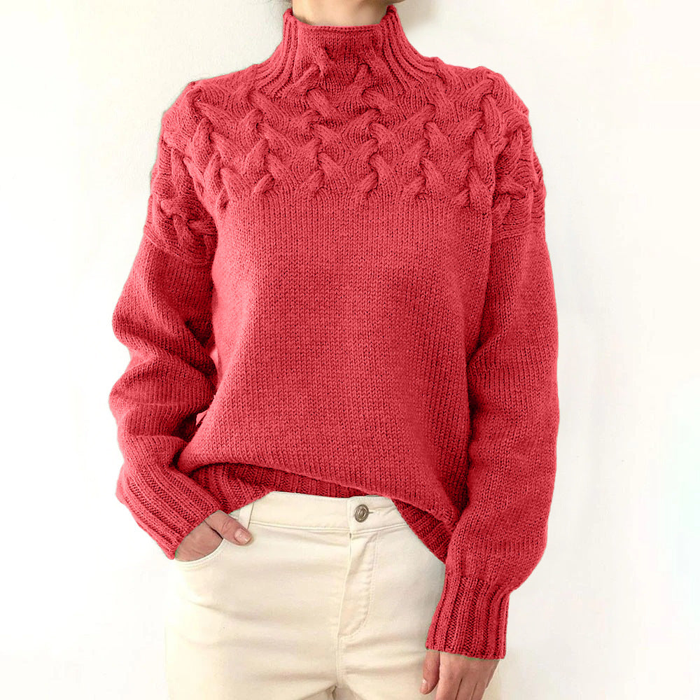 Elena - Warm Knitted Turtleneck