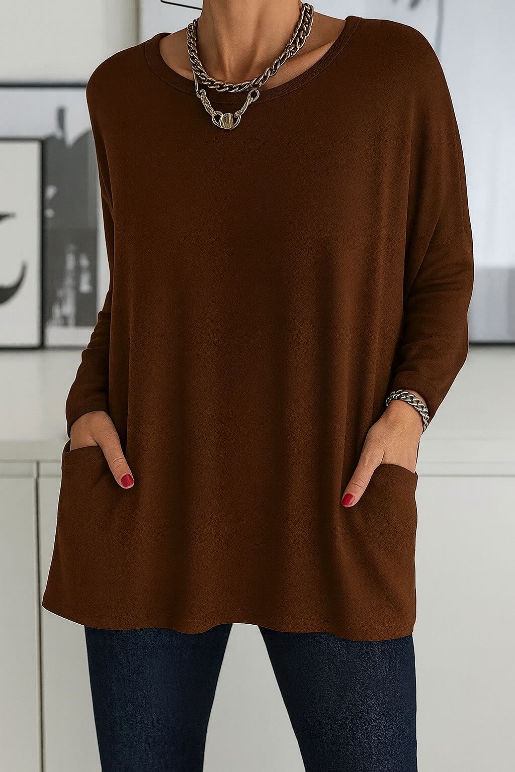Mia™ | Relaxed Knit Tunic