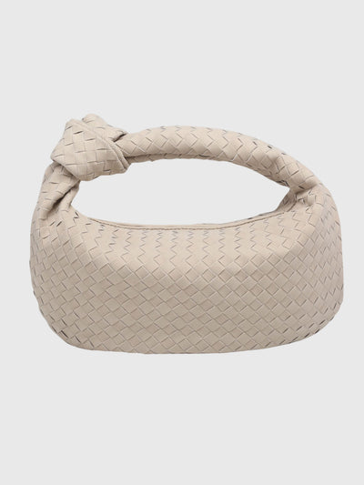Celeste - Medium Suede Bag with Knotted Braided Design