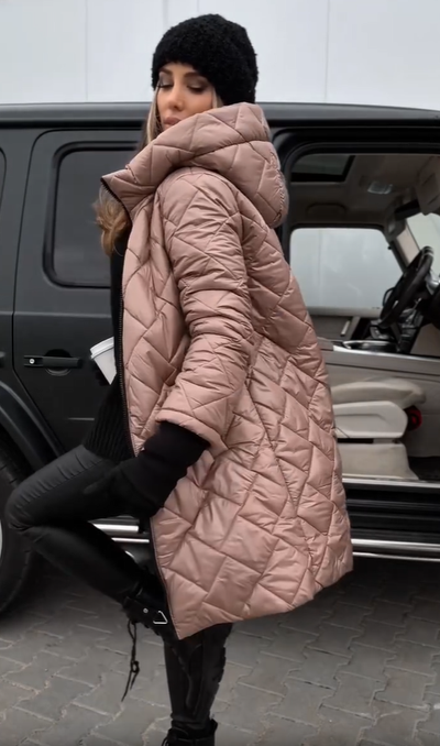 Averlyn – Quilted Down Hooded Jacket
