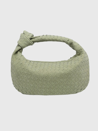 Celeste - Medium Suede Bag with Knotted Braided Design