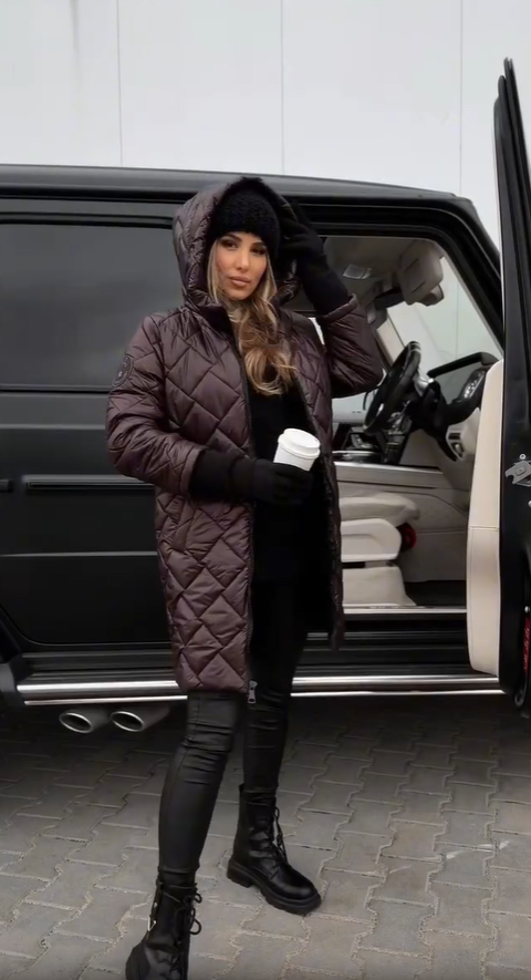 Averlyn – Quilted Down Hooded Jacket