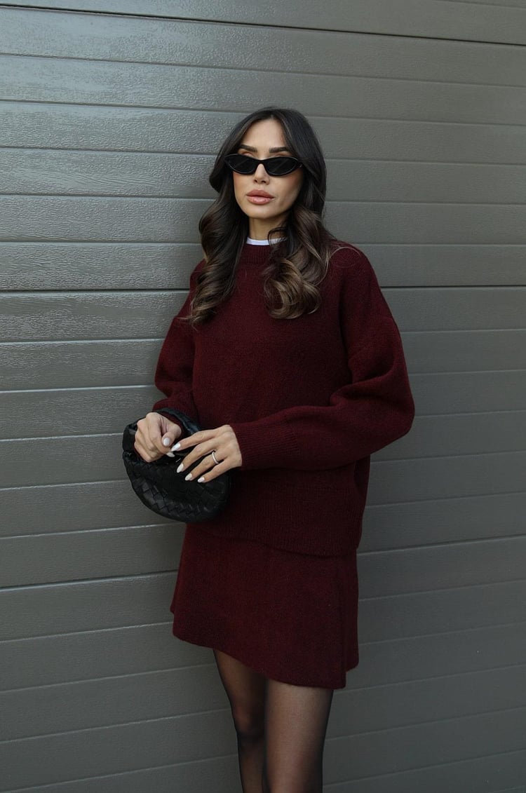 Elsie | Gebreide Set (top + rok)