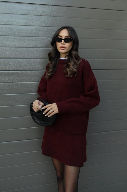 Elsie | Gebreide Set (top + rok)