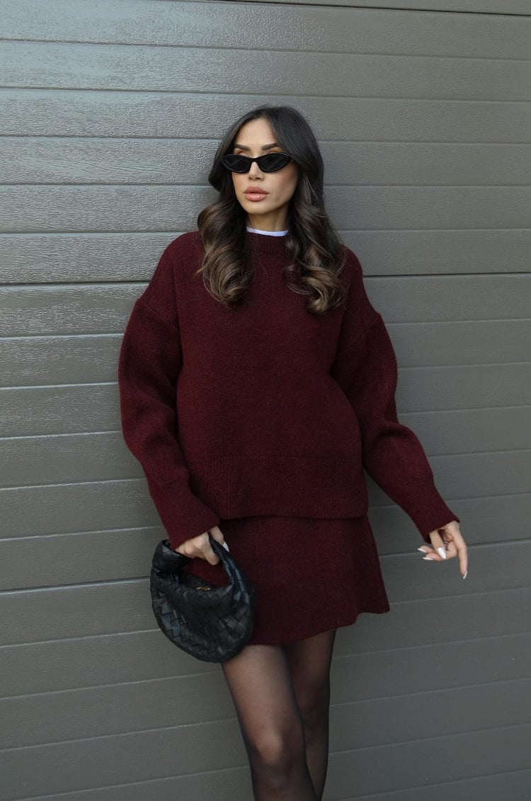 Elsie | Gebreide Set (top + rok)