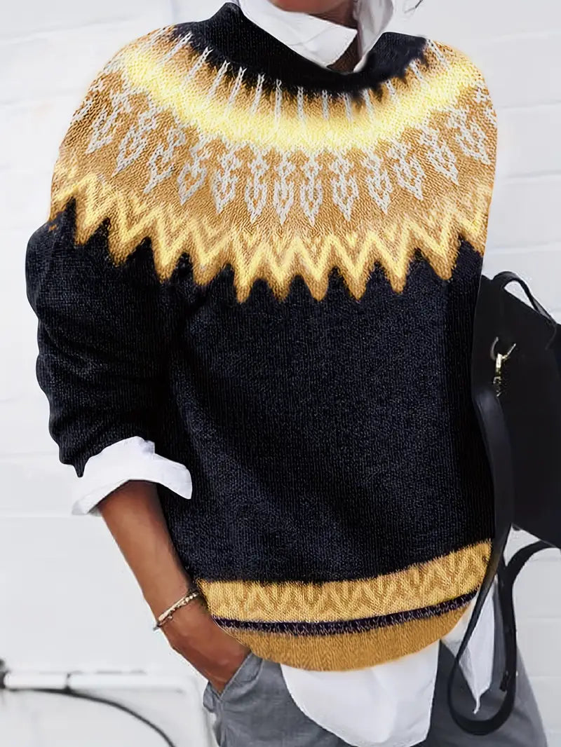 Claire - Nordic Charm Knit Sweater