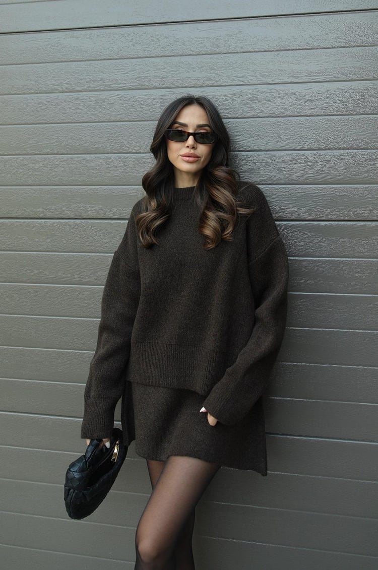 Elsie | Gebreide Set (top + rok)