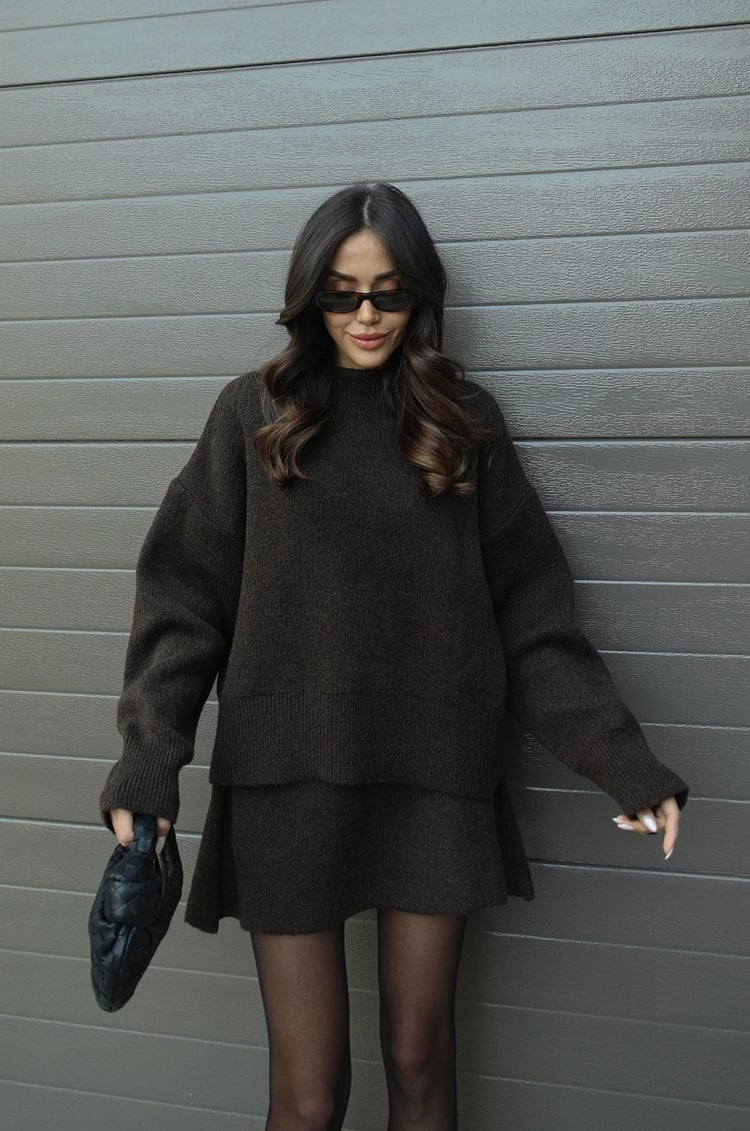 Elsie | Gebreide Set (top + rok)