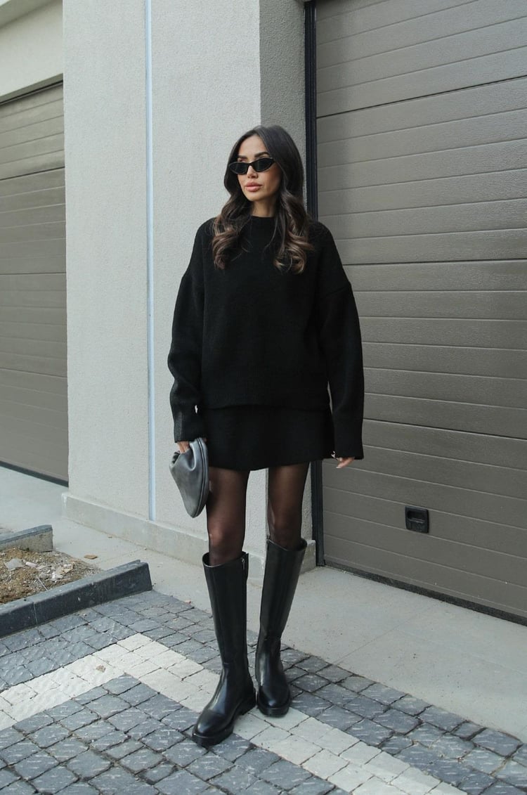 Elsie | Gebreide Set (top + rok)