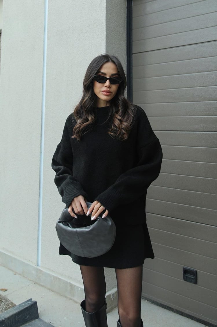 Elsie | Gebreide Set (top + rok)