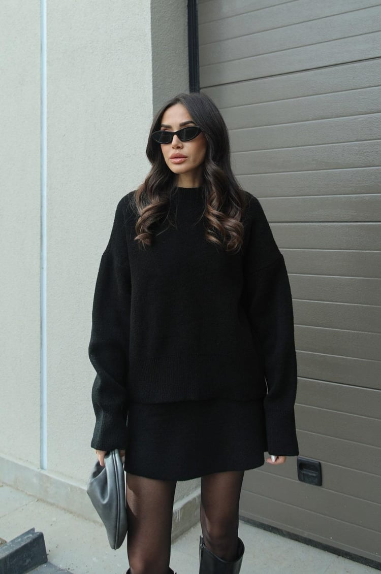 Elsie | Gebreide Set (top + rok)