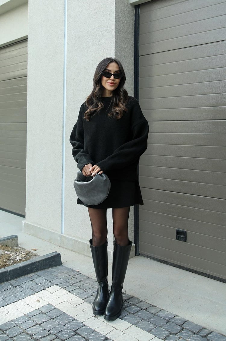 Elsie | Gebreide Set (top + rok)