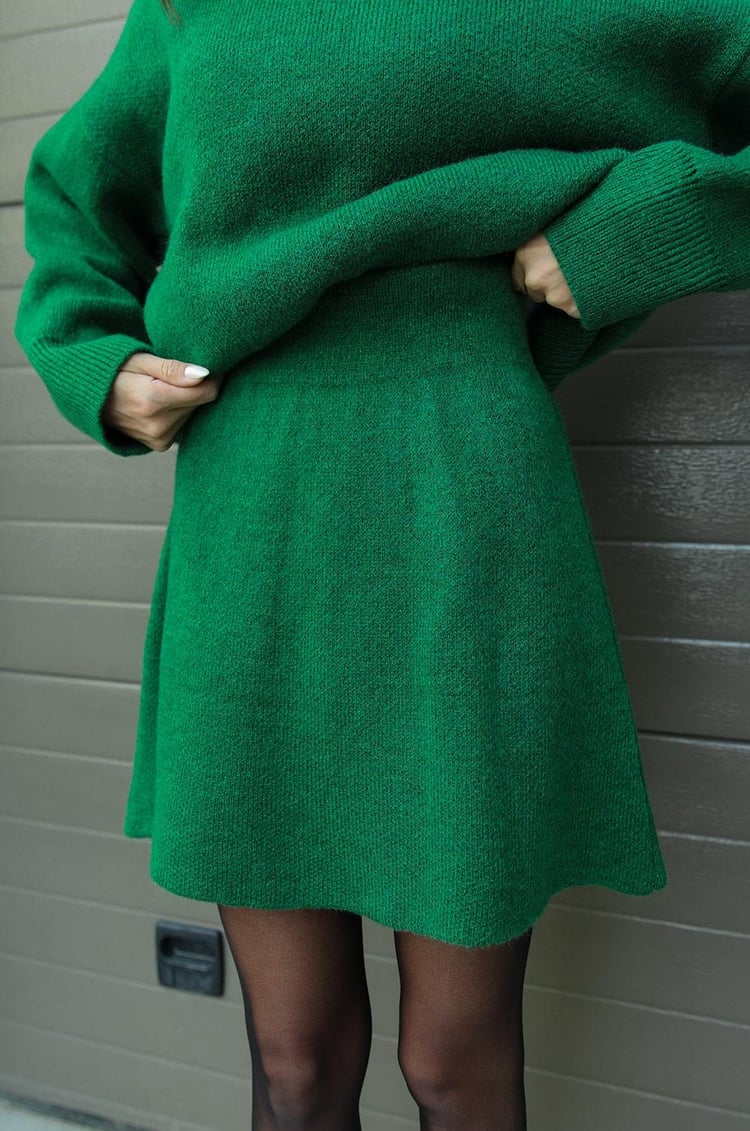 Elsie | Gebreide Set (top + rok)